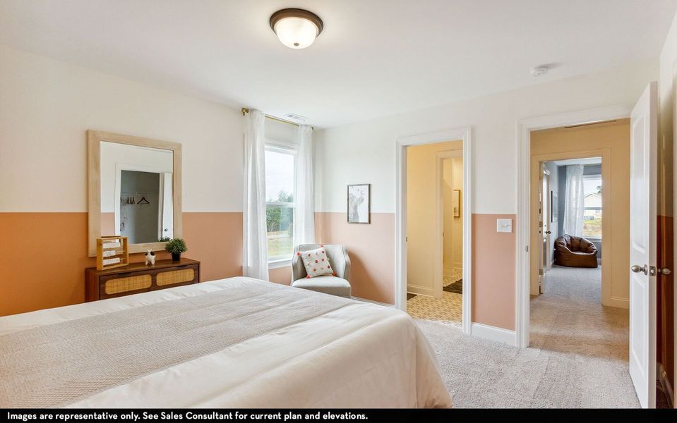 Furnished interior view inside a new home in McCain's Station, Gallatin (Image 26).