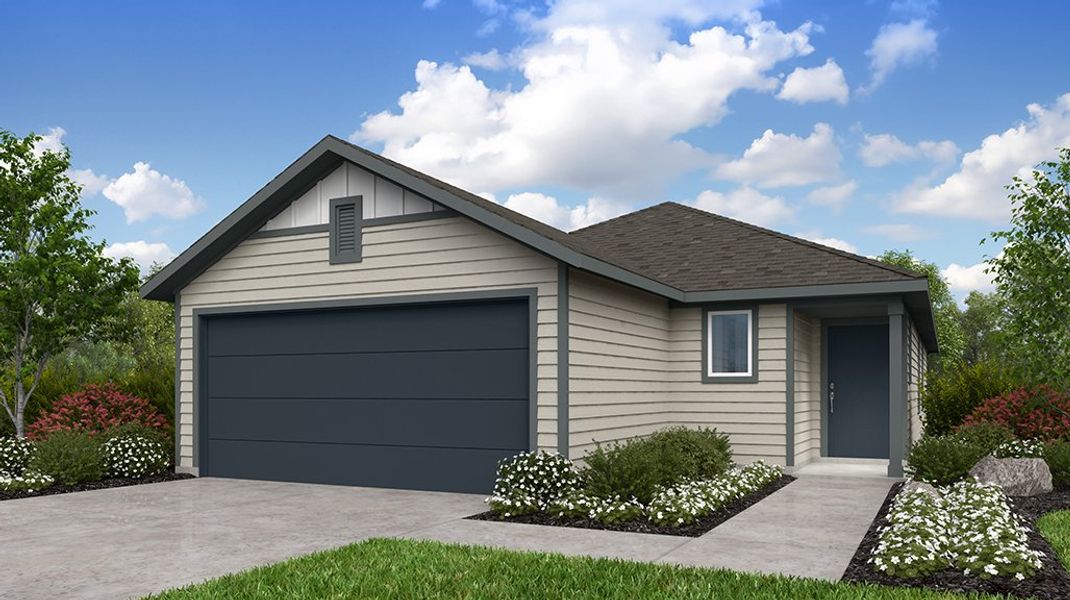 Representative exterior photo of a completed home built from the Eagle by Taylor Morrison in Longview 40s, Del Valle, TX (Image 5). Representative exterior photo of a completed home built from the Eagle by Taylor Morrison in Longview 40s, Del Valle, TX (Image 5).