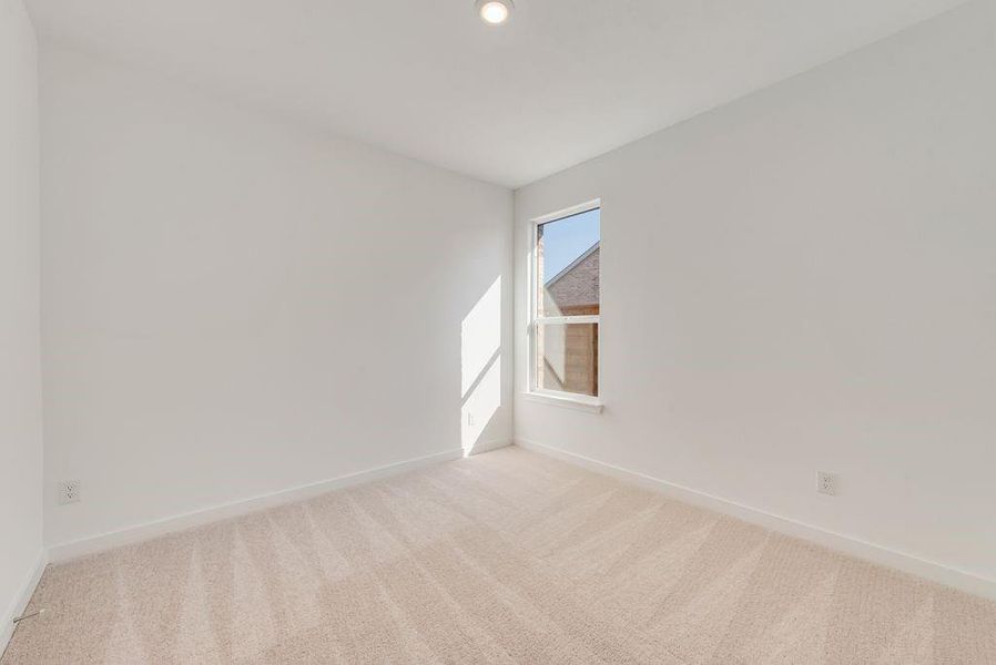 Empty room with light carpet