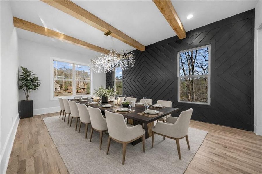 Furnished interior view inside a new home in , Gainesville (Image 19).