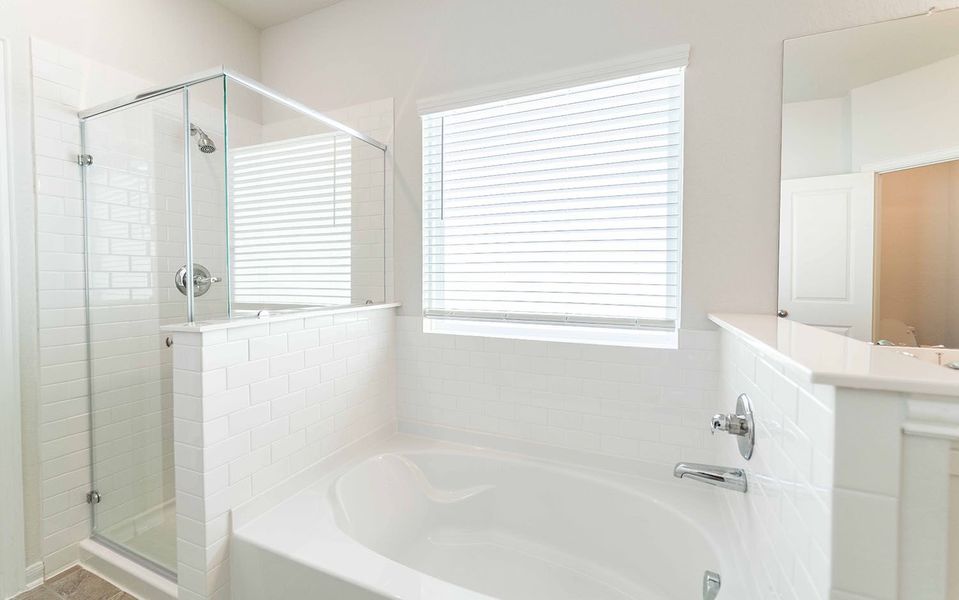 Furnished interior view inside a new home in Hennersby Hollow, San Antonio (Image 9).