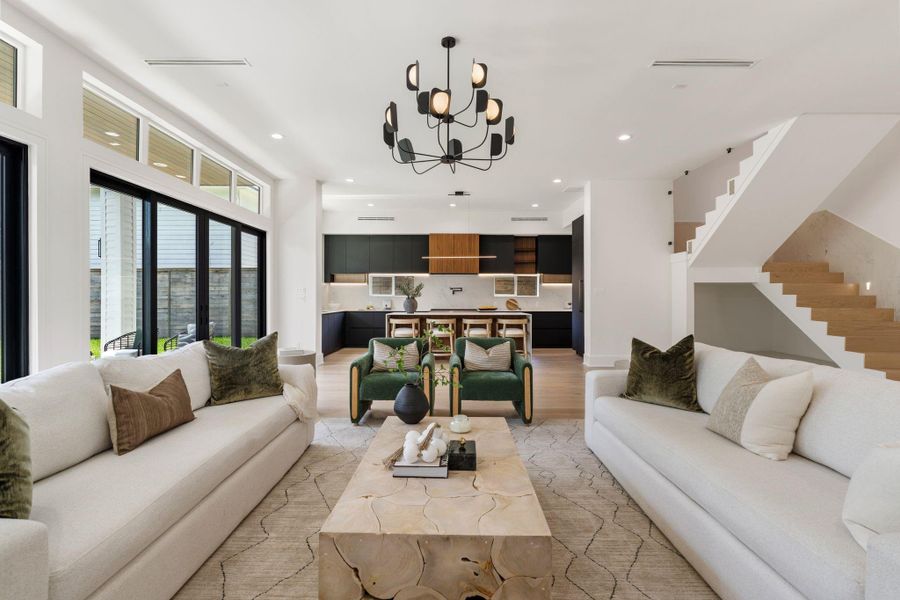 Furnished interior view inside a new home in , Houston (Image 34).