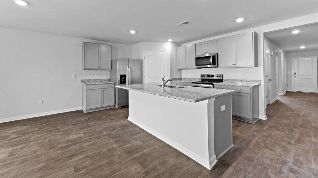 Furnished interior view inside a new home in Center Pointe, Santee (Image 6).