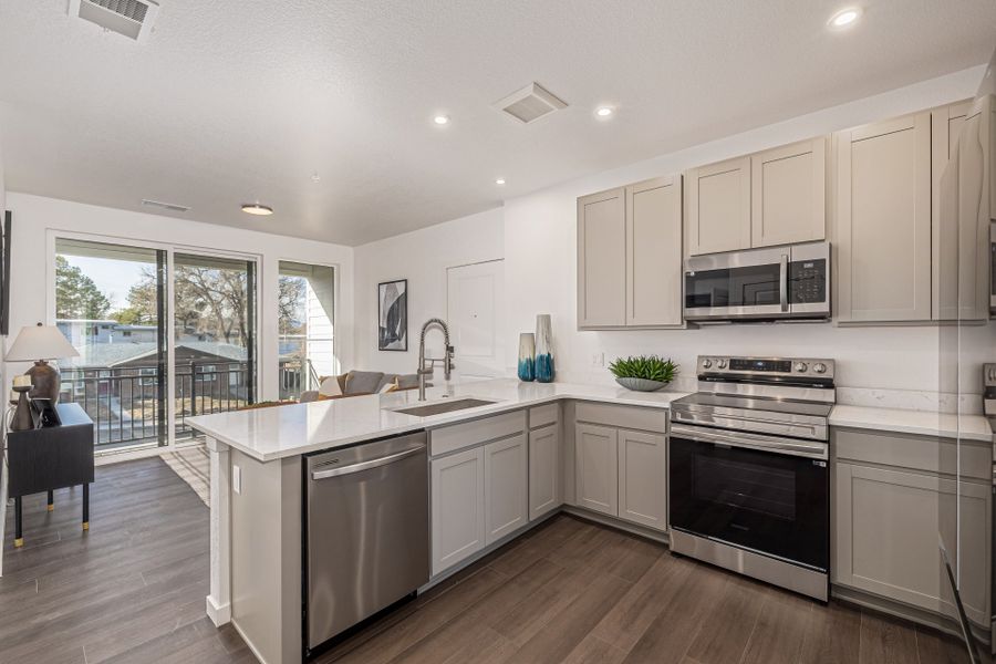 Furnished interior view inside a new home in The Scene at Sloan's Lake, Denver (Image 12).