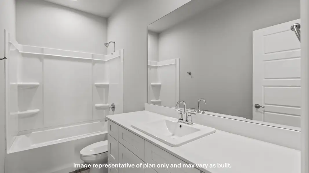 Furnished interior view inside a new home in Mustang Ridge, Andrews (Image 10).