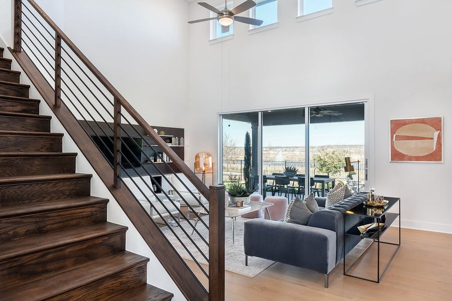 Furnished interior view inside a new home in Easton Park, Austin (Image 10).