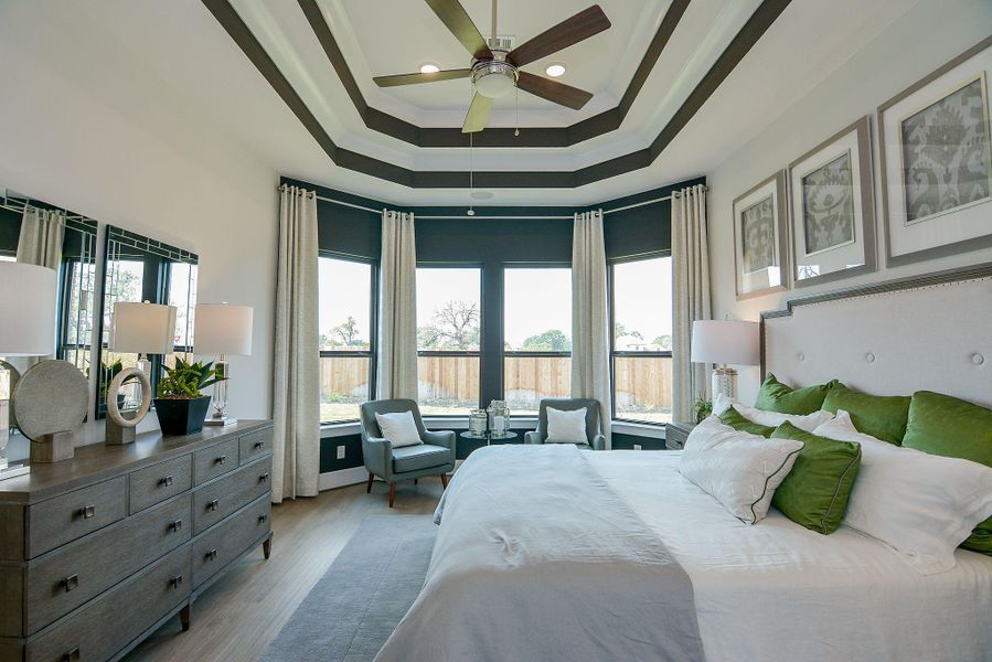 Furnished interior view inside a new home in Bridgeland, Cypress (Image 22).