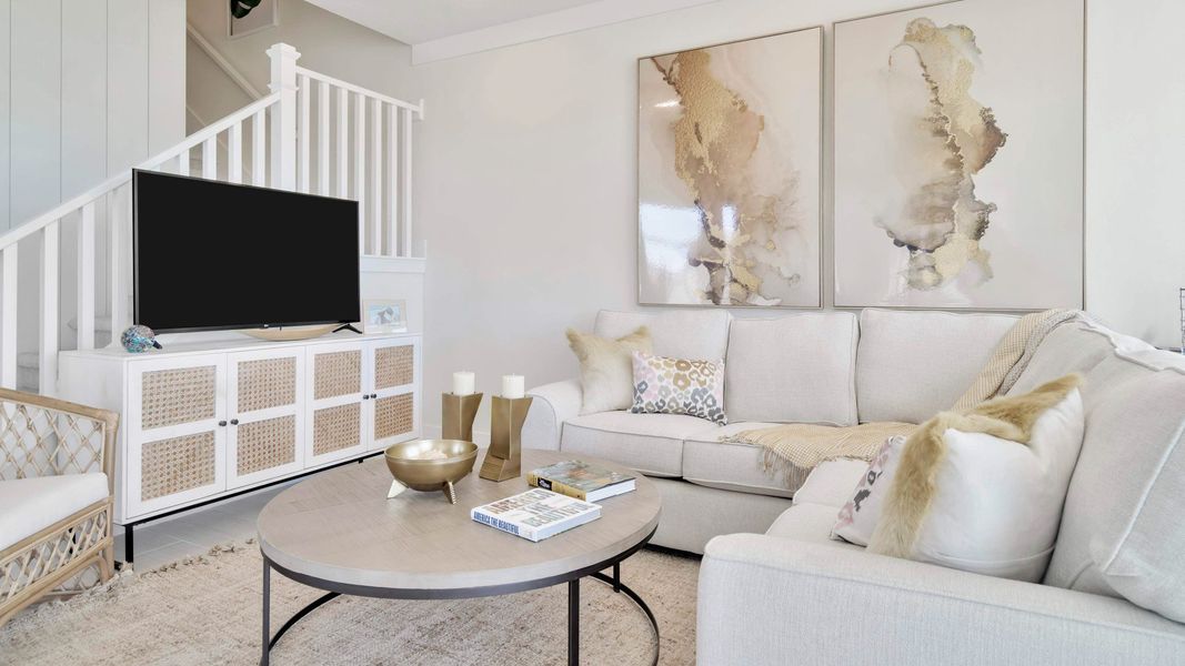 Furnished interior view inside a new home in Lagoon Residences at Epperson, Wesley Chapel (Image 8).