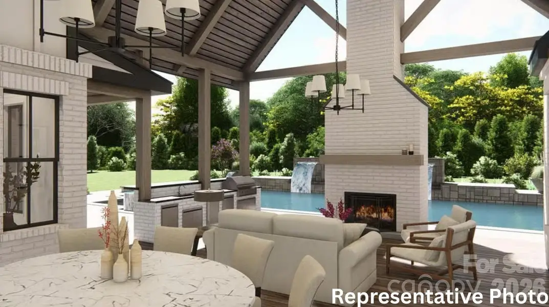 REPRESENTATIVE PHOTO - Covered Rear Porch w/optional Features