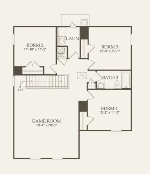 Centex Homes, Granville floor plan