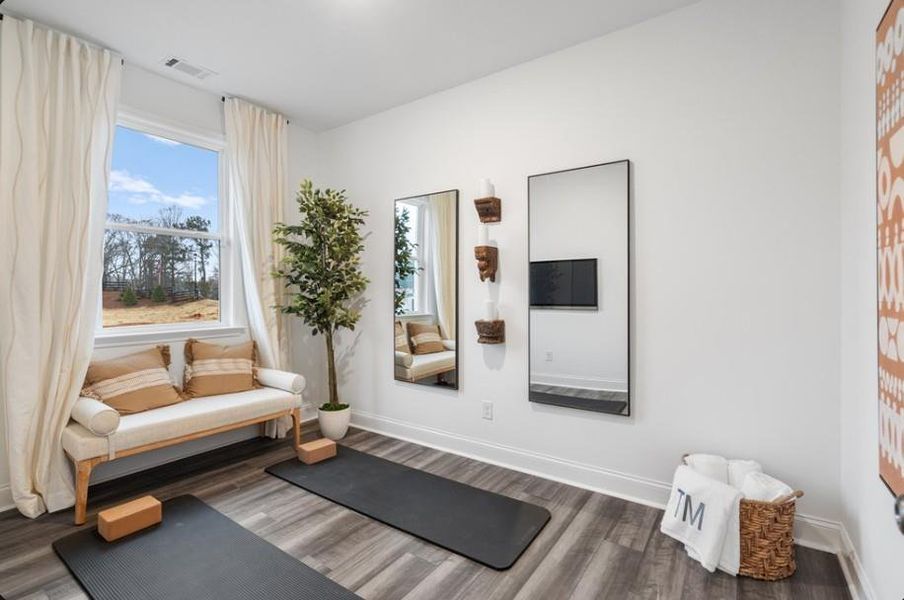 Furnished interior view inside a new home in Bailey Fence, Dacula (Image 48).