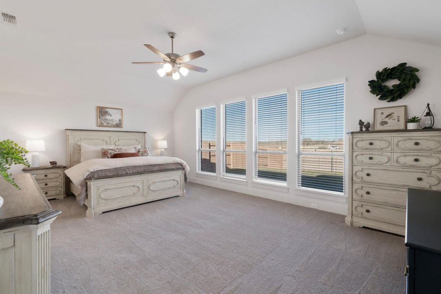 Furnished interior view inside a new home in The Colony 60', Bastrop (Image 12).