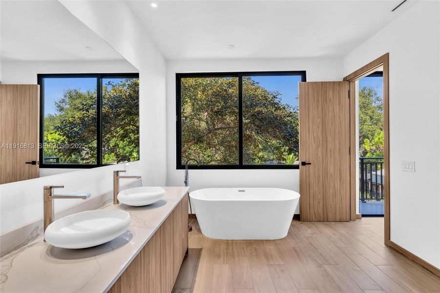 Furnished interior view inside a new home in , Miami (Image 46).