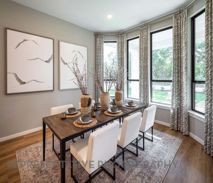 Furnished interior view inside a new home in 6 Creeks at Waterridge, Kyle (Image 5).