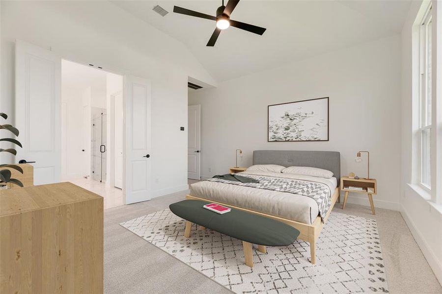 Furnished interior view inside a new home in Hillside Village, Celina (Image 6).