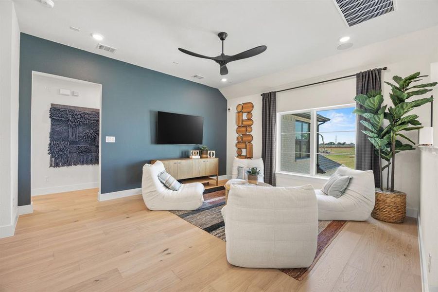 Furnished interior view inside a new home in The Arbors at Lakewood Village, Lakewood Village (Image 7). Furnished interior view inside a new home in The Arbors at Lakewood Village, Lakewood Village (Image 7).