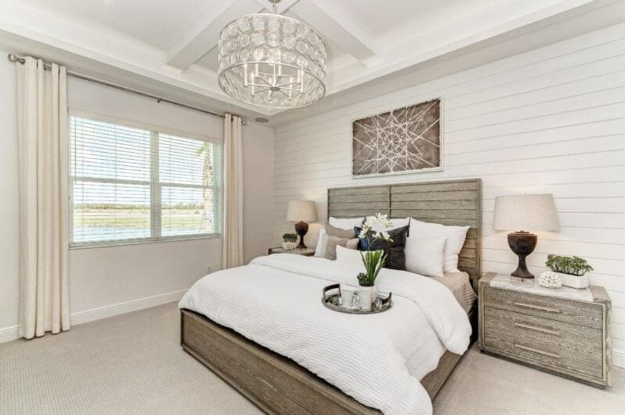Representative furnished interior of a home built from the Paradise by Medallion Home in Reflection Villas at Watercolor Place, Bradenton (Image 6).