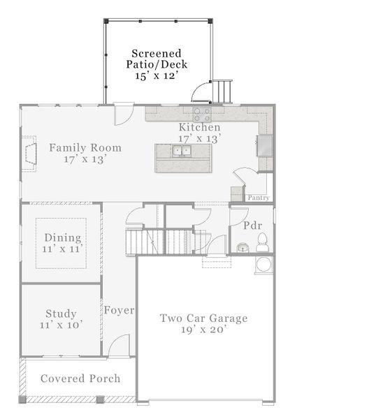 First Floor - Optional Screened Patio