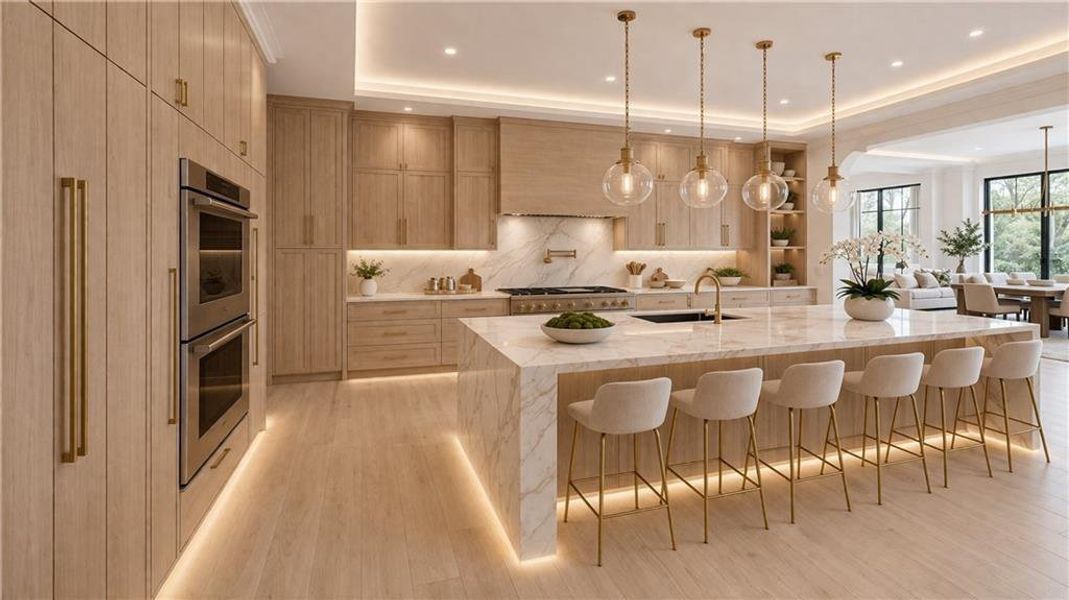 Furnished interior view inside a new home in , Alpharetta (Image 13).
