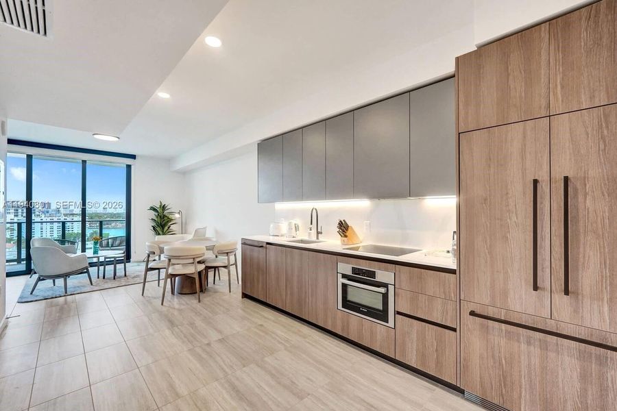 Furnished interior view inside a new home in , Miami Beach (Image 7).