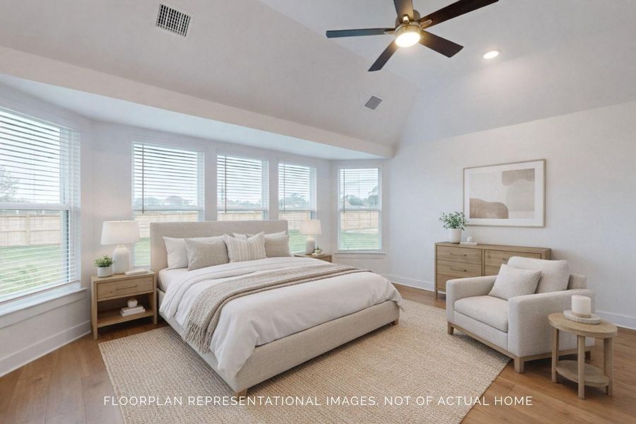 Furnished interior view inside a new home in Lone Star Landing, Montgomery (Image 10).