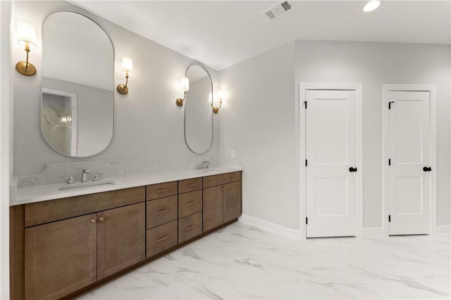 Furnished interior view inside a new home in , Flowery Branch (Image 15).