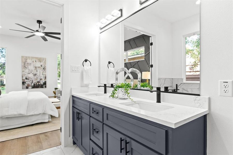 Furnished interior view inside a new home in , Irving (Image 25).