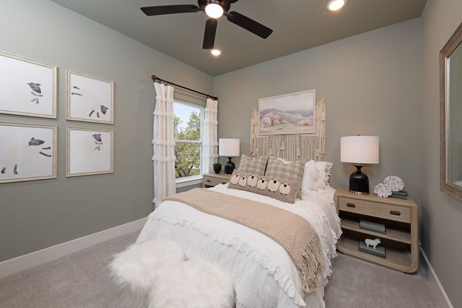 Representative furnished interior of a home built from the Winfield by Tri Pointe Homes in The Meadows, Denton (Image 9).