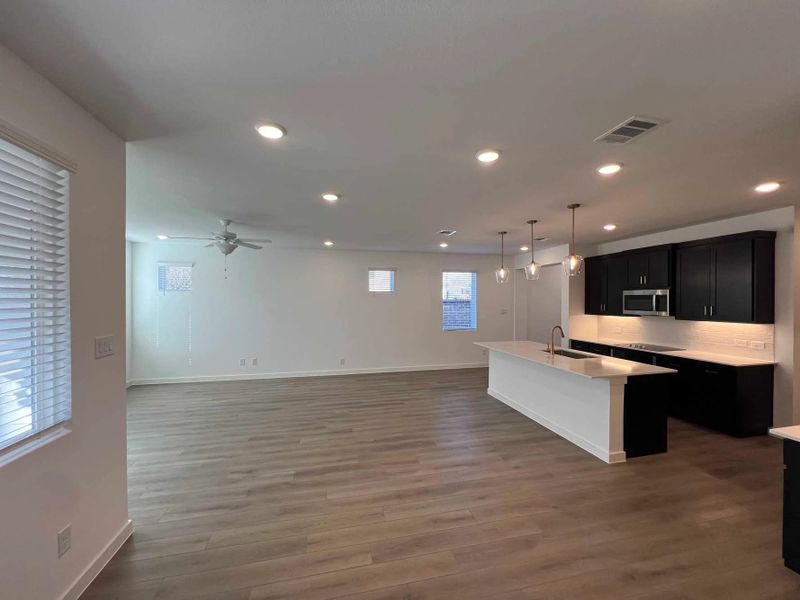 Open Kitchen-Living-Dining Room Construction Progress