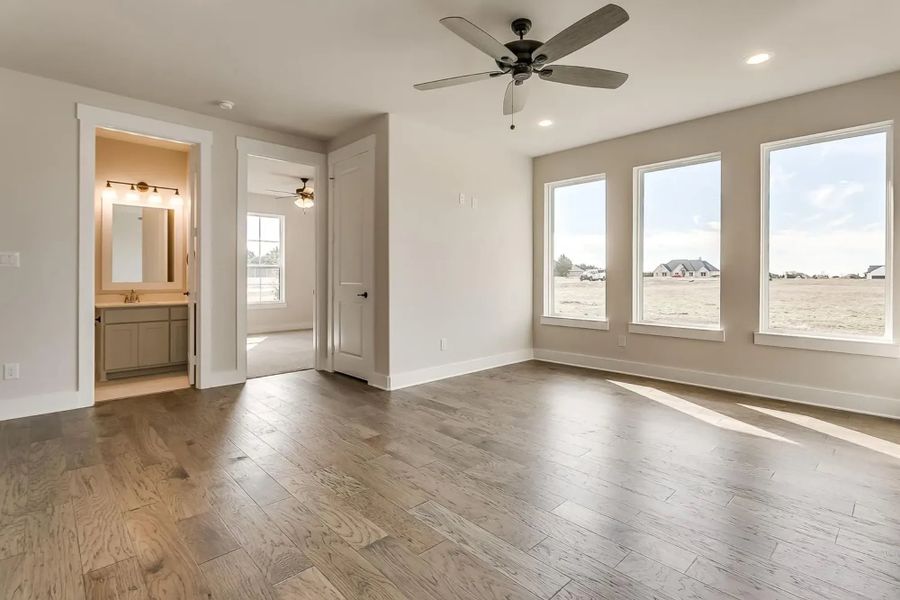 Representative unfurnished interior of a home built from the The Carter by Elmwood Custom Homes in Matthews Farm, Venus (Image 25). Representative unfurnished interior of a home built from the The Carter by Elmwood Custom Homes in Matthews Farm, Venus (Image 25).