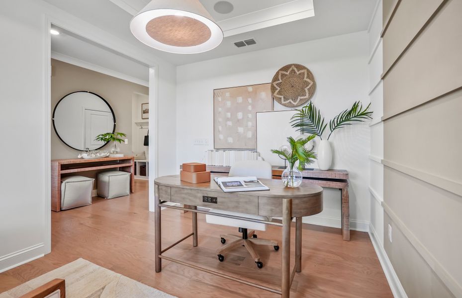 Representative furnished interior of a home built from the Mainstay by Del Webb in Del Webb Carolina Ridge, Midland (Image 20).
