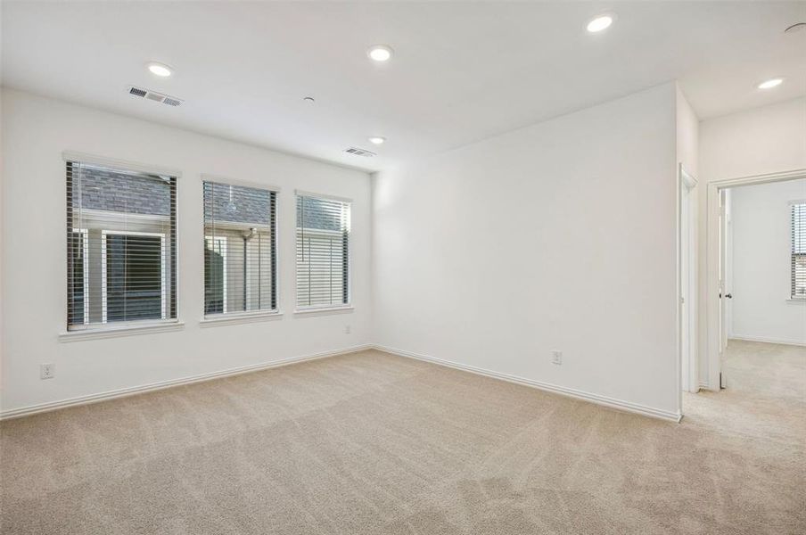 The entire family will love this light filled game room!