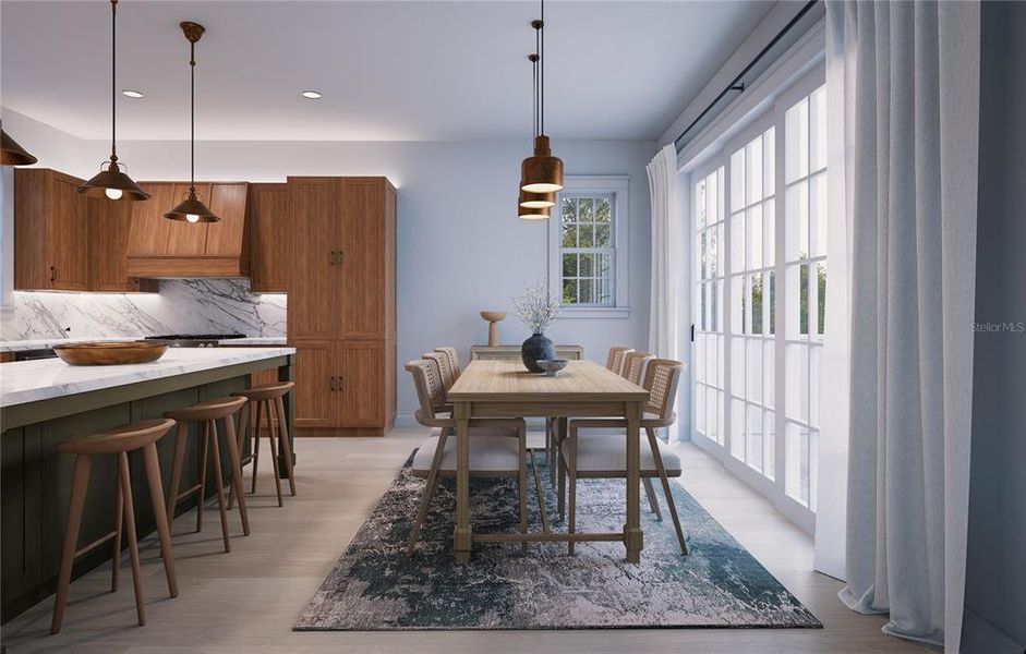 Furnished interior view inside a new home in , St. Petersburg (Image 8).