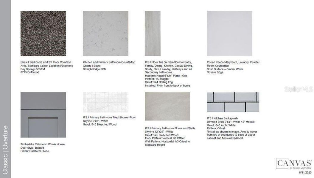 Sample of building materials used in homes in Center Lake Ranch Community Group Page, St. Cloud (Image 16).