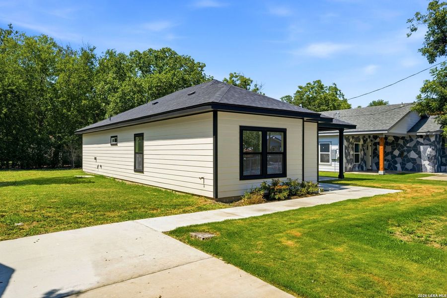 Front exterior of a new home in , San Antonio, TX, highlighting curb appeal (Image 1). Front exterior of a new home in , San Antonio, TX, highlighting curb appeal (Image 1).