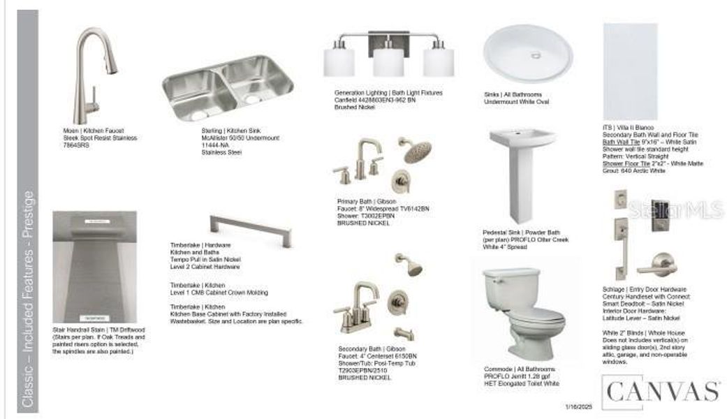 Sample of building materials used in homes in Indigo Creek, Apollo Beach (Image 14).