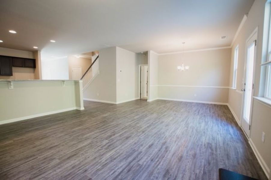 Representative unfurnished interior of a home built from the Crofton by Piedmont Residential in Hampton Ridge, Jefferson (Image 17).