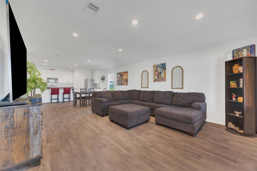 Furnished interior view inside a new home in Westward Pointe, Sealy (Image 3). Furnished interior view inside a new home in Westward Pointe, Sealy (Image 3).