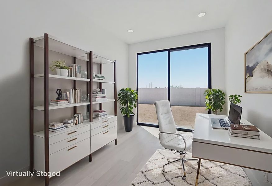 Office Virtually Staged - 4 of 10