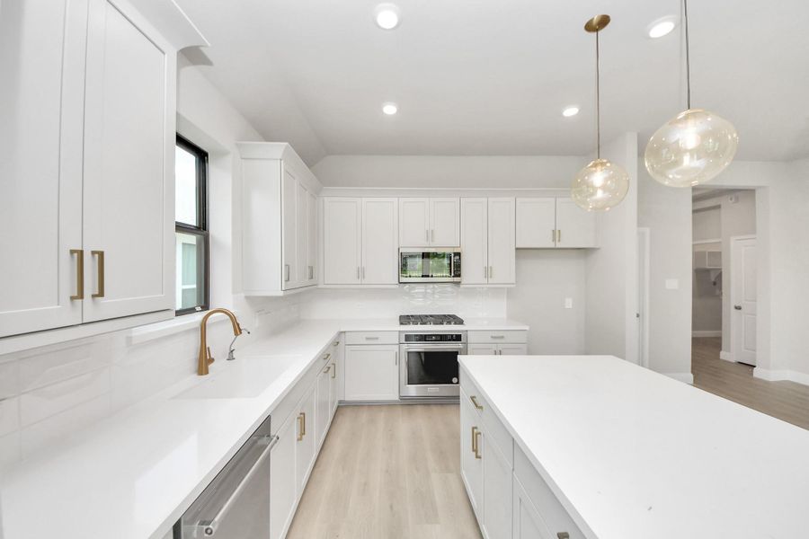 Furnished interior view inside a new home in Gatherings® at Chambers Creek: Duets Collection, Willis (Image 4). Furnished interior view inside a new home in Gatherings® at Chambers Creek: Duets Collection, Willis (Image 4).