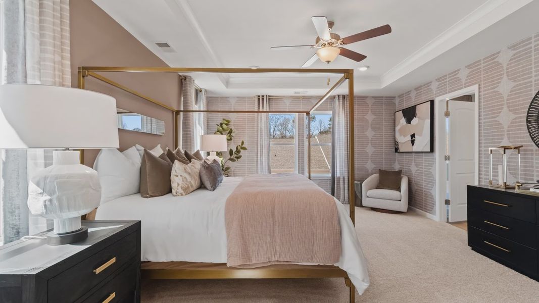 Furnished interior view inside a new home in Bowers Farm Townhomes, McDonough (Image 19).