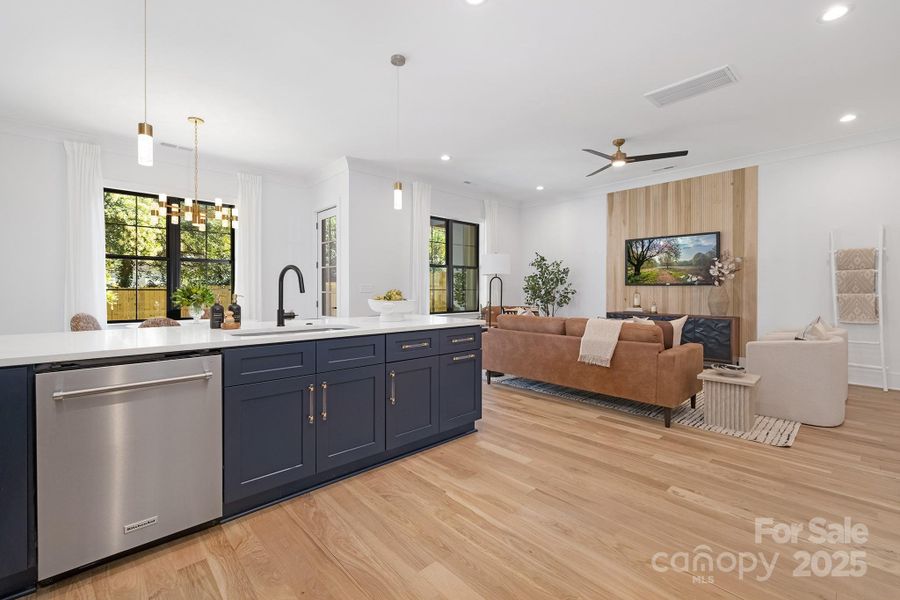 Furnished interior view inside a new home in , Charlotte (Image 13).