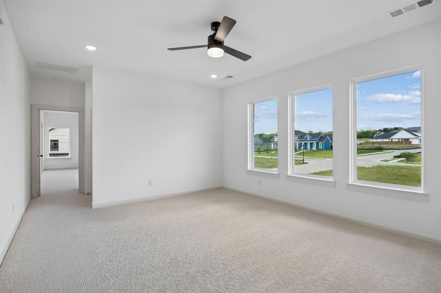 Entertaining is a breeze in this spacious game room!