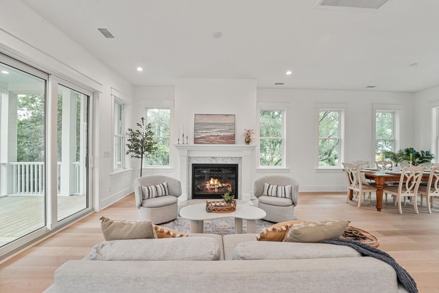 Furnished interior view inside a new home in , Charleston (Image 7).