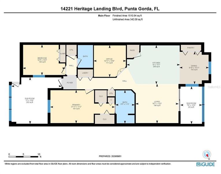 2D floor plan layout of this home in , Punta Gorda, FL (Image 5).