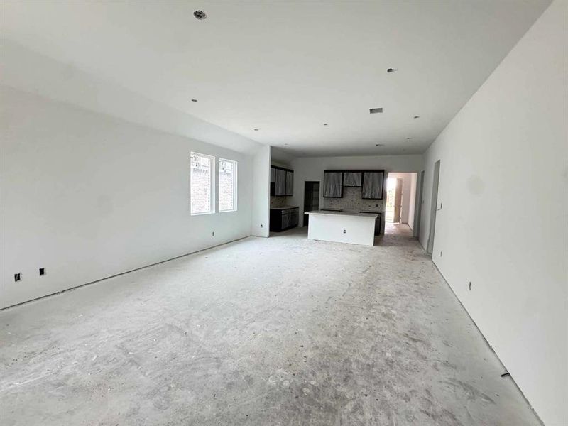 Open Kitchen-Living-Dining Room Construction Progress