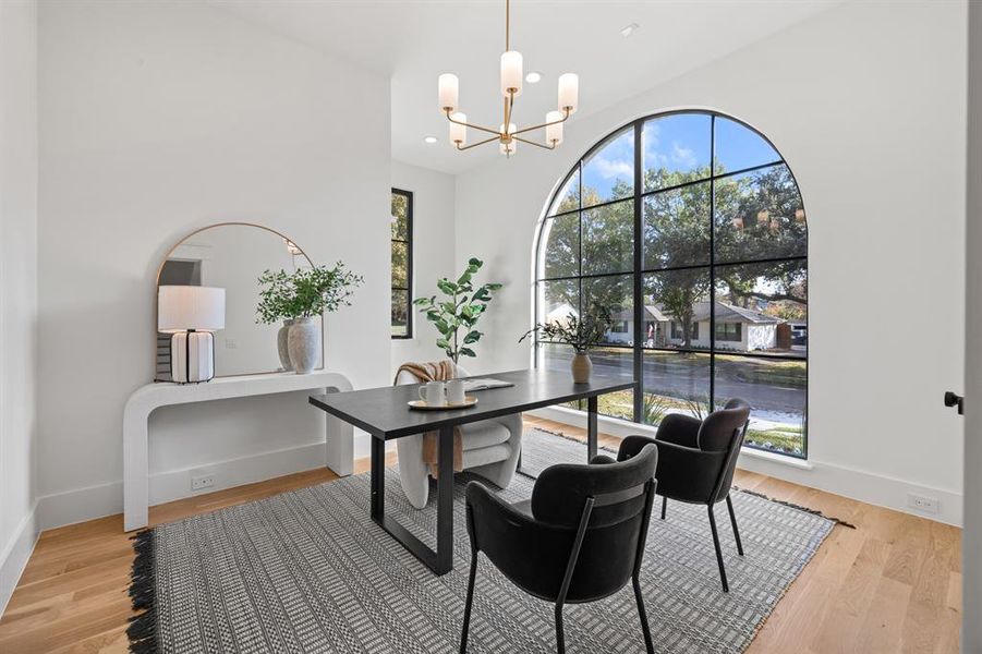 Furnished interior view inside a new home in , Dallas (Image 12).