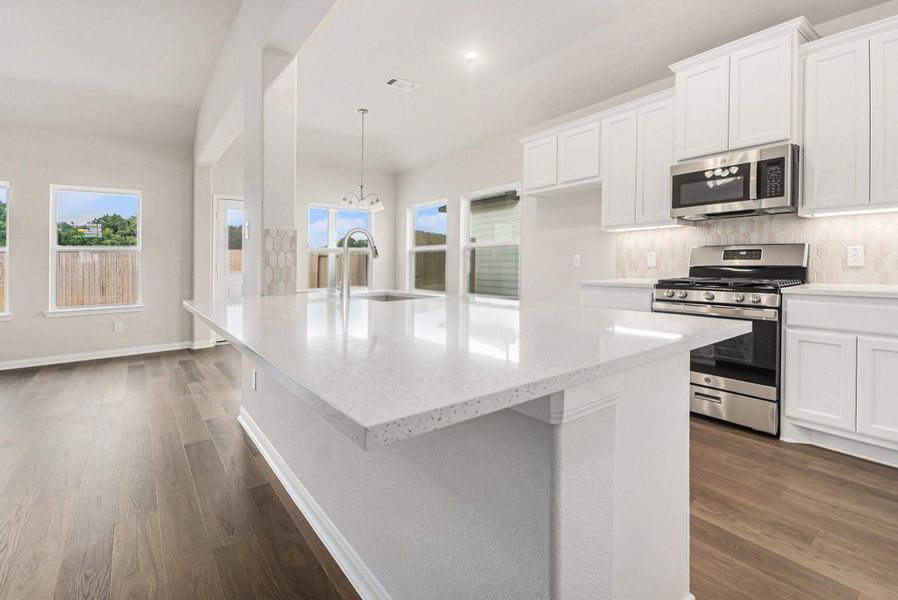 Furnished interior view inside a new home in , Bay City (Image 10).
