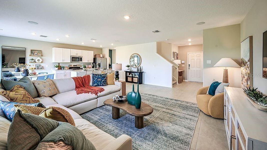 Furnished interior view inside a new home in Waterstone, Groveland (Image 8).