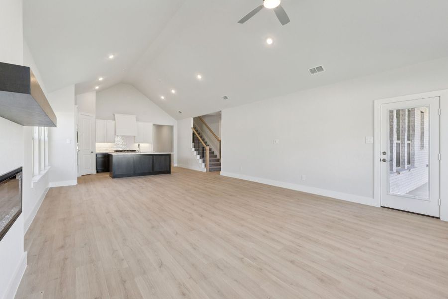 Representative unfurnished interior of a home built from the Statler by Centre Living Homes in Painted Tree Woodland West, McKinney (Image 13). Representative unfurnished interior of a home built from the Statler by Centre Living Homes in Painted Tree Woodland West, McKinney (Image 13).